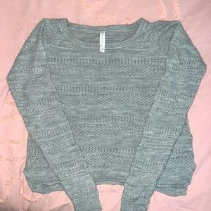 Aeropostale xl lightweight gray cropped sweater